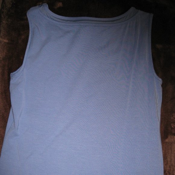 Talbots Cornflower blue tank Misses XS New - Picture 3 of 3